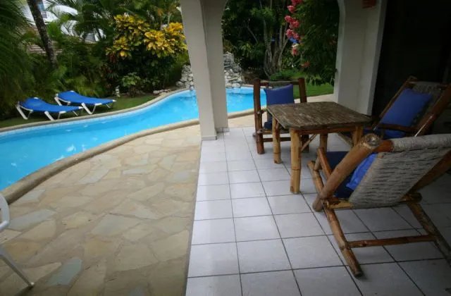Olas De Oro Villas Cabarete terrace pool